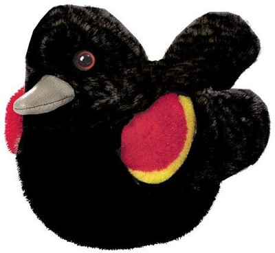 

Wild Republic Red Winged Blackbird Audubon Plush Bird (Authentic Bird(Black)