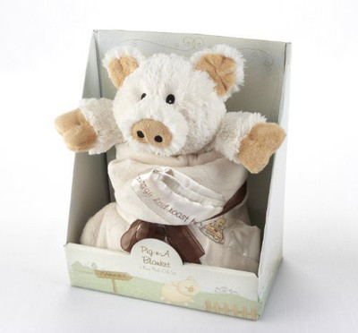 

Baby Aspen Pig-n-A Blanket 2-Piece Gift Set - 20 inch(Multicolor)