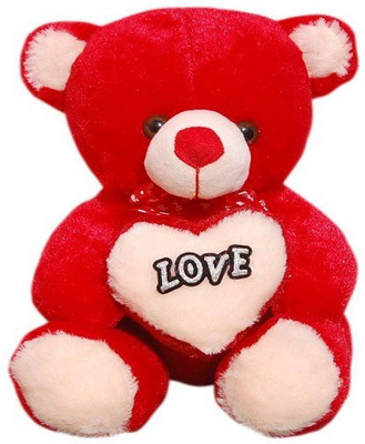 

Pari Red Color Soft Love Teddy - 35 cm(Red)