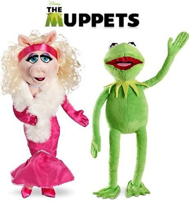 

Disney The Muppets Kermit And Miss Piggy Deluxe Plush Doll Set - 12 inch(Green)