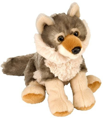 

Wild Republic Ckmini Wolf 8" Animal Plush(Brown)