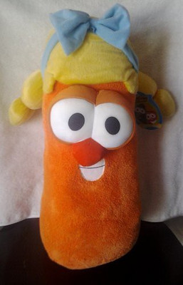 VeggieTales Huggable Veggies Tales Laura Carrot Plush Large 17" - 7.08 inch(Orange)