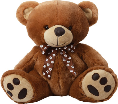 Dimpy Bear with Leather Paws - 40 cm(Brown)