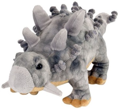 

Wild Republic Dinosauria Ankylosaurus 15" Plush(Grey)