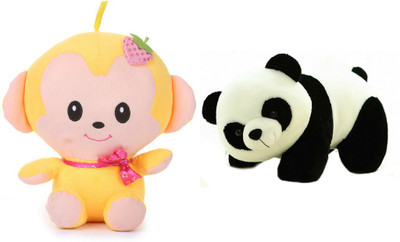 

Deals India Deals India Multicolor Plush Soft Toy with elegant strawberry knitted hair clip(26 cm) and Panda Soft toy (26cm) (set of 2) combo - 26 cm(Multicolor)