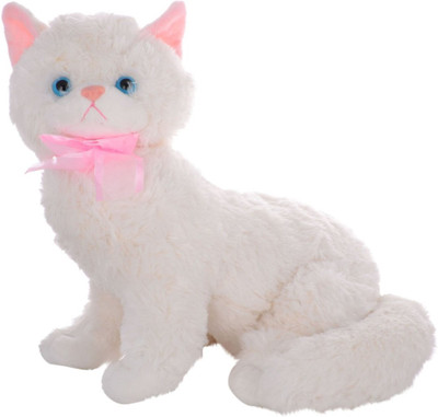 Twisha Cat With Music Sitting - 9 inch(White)