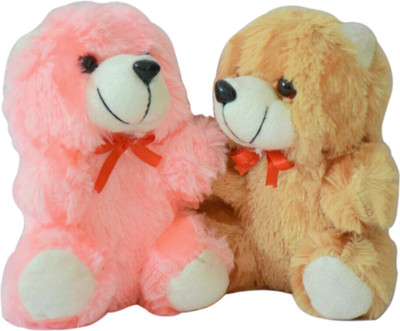 FUSEMETAL BEAR - 15 cm(Pink, Yellow, Brown), Brown;pink;yellow