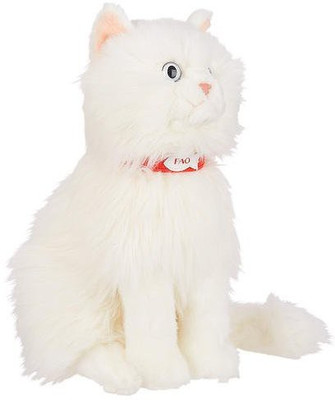 

FAO Schwarz 10 Inch Plush Persian Cat White(White)