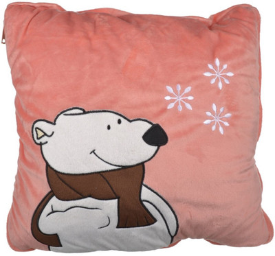

Twisha Blanket Polar Bear Pillow - 13 inch(Pink)