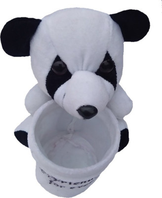 Aparshi Panda stuffed toy pen holder - 18 cm(White)