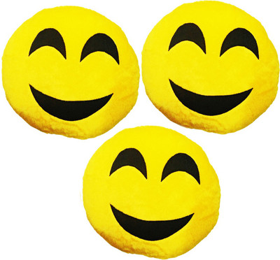 

Golddust VKI3x5 Smiley Emoticon Decorative Cushion - 15 inch(Multicolor)