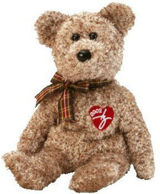 

ty Beanie Babies 2002 Signature Bear Retired - 16.92 inch(Brown)
