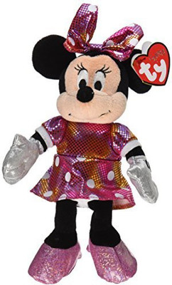 TY Beanie Babies Minnie Rainbow Sparkle Plush - 85 inch(Pink)