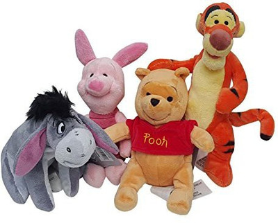 

Disney 4 Pack Plush Mini Bean Bag Set ~ 7"(Brown)