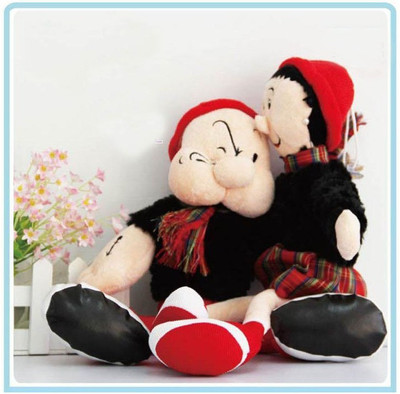 

Tickles Popoye the powerful sailor man with her beautiful Olive OYL - 29 cm(Multicolor)