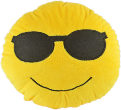 

Babysid Collections Soft Kids Smiley Pillow - Smiley Face Expressions May Vary - 30 cm(Yellow)
