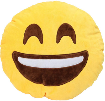 

Grab A Deal Happy Smiley Plush Cushion with a Big Smile - 12 inch(Yellow)