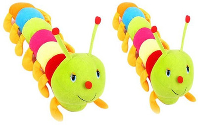 

Yakeen Cute Colourfull Caterpillar Combo Set Of @ - 32 cm(Blue)
