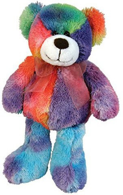 

Stephan Baby Soft And Huggable Plush Tiedye Teddy Bearrainbow(Blue)