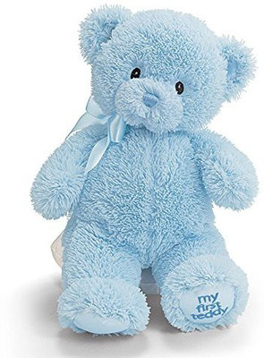 Gund My1st Teddy Blue 10" Plush - 25 inch(Multicolor)