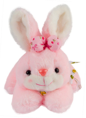

ToynJoy Cute Adorabe Lying Pink Bunny Soft toys for Kids - 11 inch(Pink)