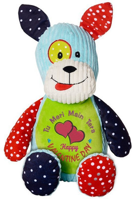 

WOW TOTS Dog Teddy - 35 cm(Green, Blue), Blue;green