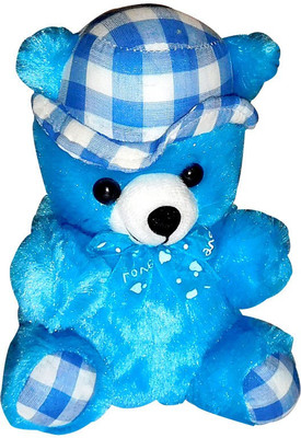 

Siddhi Gifts Gifts For Sister - Teddy With Hat - 20 cm(Blue)