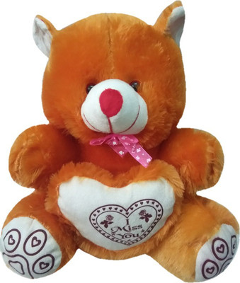 

Aparshi Cute I MISS YOU teddy bear stuffed soft toy - 50 cm(Brown)