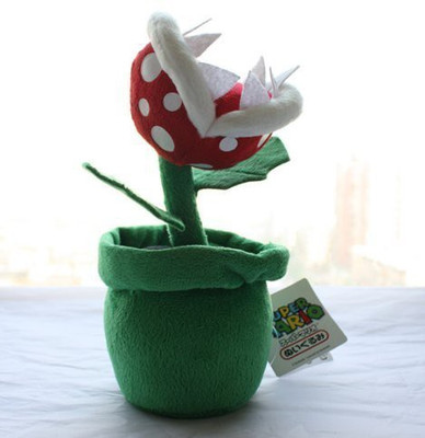 Super Mario Brothers Piranha Plant Plush Doll Super Mario Brother Soft Animal - 13 inch(Green)