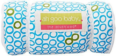 

Ah Goo Baby Plush Pad With Memory Foamblue/Green Circles - 9 inch(Blue)