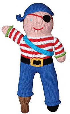 

Zubels Pirate Arrnee 12Inch Handknit Doll - 11 inch(Blue)