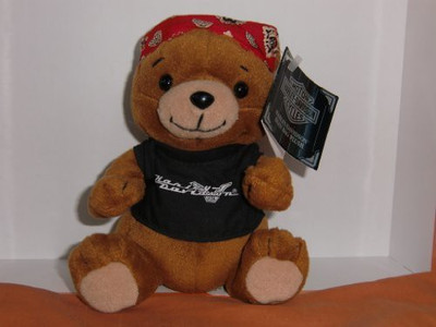 

Harley Davidson Bean Bag Plush Roamer The Bear - 10 inch(Brown)