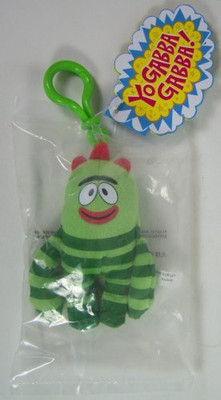 

Basic Fun Yo Gabba Gabba Brobee Plush Clip On(Green)