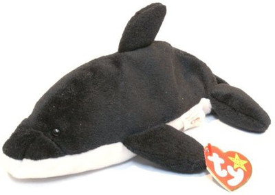 

TY Beanie Babies Splash The Orca Whale(Black)