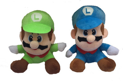 

Aparnas aparnas cute looking mario combo for playing kids decorating or birthday gift_19cm - 19 cm(Blue, Green)