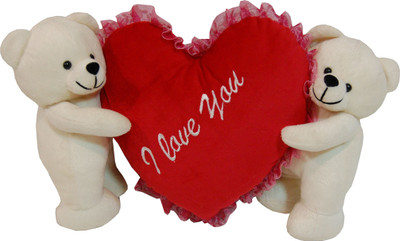 

Surbhi Teddy With Heart - 30 cm(Red)