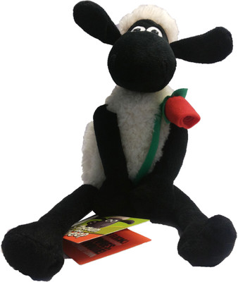 Shaun the Sheep Valentine with Rose(Black, White)