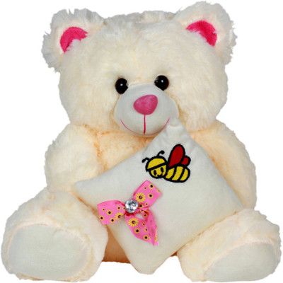 

Annie Stuff Toy Teddy Bear With Pillow 40 Cms - 40 cm(Beige)