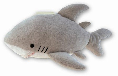 

Puzzled Plush Shark Huggie Bank - 6 inch(Grey)