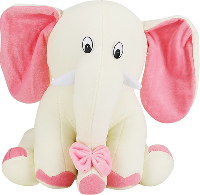 

Alexus Elephant - 13 inch(White, Pink), Pink;white