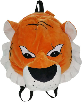 

Soft Buddies Jungle Book Series Cartoon Character BAG for kids- SHAREKHAN - 12 inch(Orange, White)