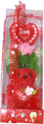 

AM Enterprises Red Teddy Bear Valentine Gift - 15 cm(Red)