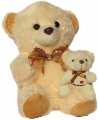 

Tickles Mother Teddy with Baby - 8 inch(Brown)