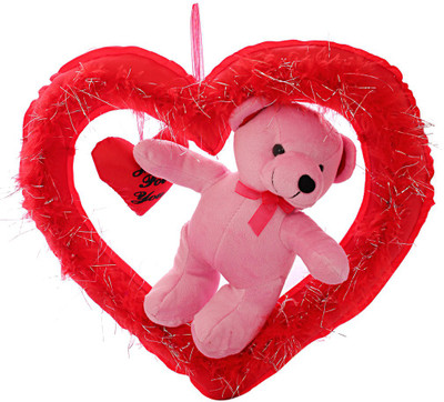 DealBindaas Romy Teddy Valentine Cute Soft Toy - 36 cm(Pink)