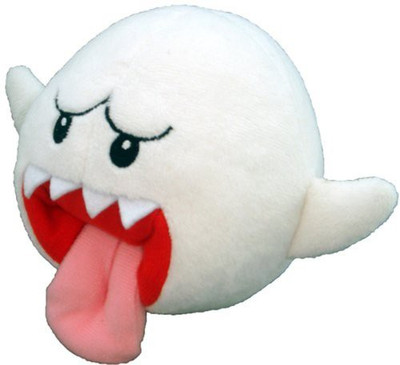 

Sanei Super Mario Plush 5" Ghost Boo Soft Plush Japanese Import(White)