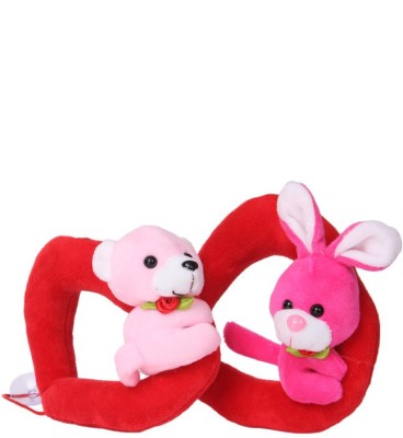 

Deals India Deals India Imported Cute teddy in Ring 20cm and Imported Cute Bunny In ring Stuffed soft plush toy Love Girl 20cm combo - 20 cm(Multicolor)