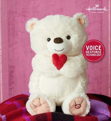 

Hallmarc I Love You Bear With Voice Response Technology(White)