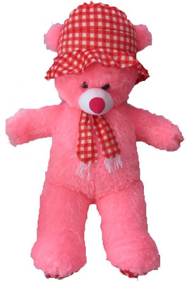 

soniya Enterprises TEDDY BEAR WITH CAP -80 CM - 26 cm(PINK)