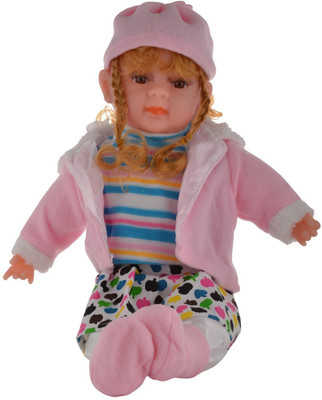 

Smiles Creation Medium Musical Doll Stuffed Plush Soft Toy - 25 cm(Multicolor)