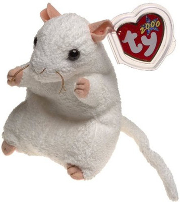 

ty Beanie Ba Cheezer The Mouse - 6 inch(White)
